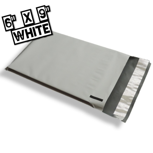 100 Poly Mailers 6x9 White - Picture 3 of 3